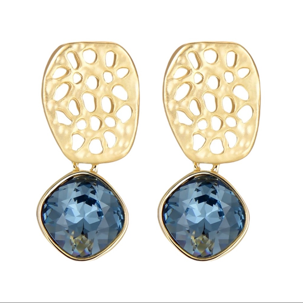 🌺 Swarovski Crystals The Zylyah Deco Earrings - Picture 2 of 7